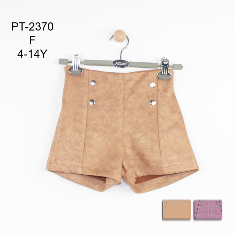 Picture of PT2370-GIRLS HIGH QUALITY VELVET FEEL SHORTS (4-16YEARS)